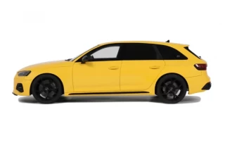 AUDI RS 4 25TH ANNIVERSARY YELLOW 2024 GT Spirit 1:18 Resinemodell (Türen, Motorhaube... nicht zu öffnen!)